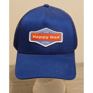 Happy Dad Hard Seltzer Trucker Hat Blue Mesh Snapback Cap RN162361 Mens